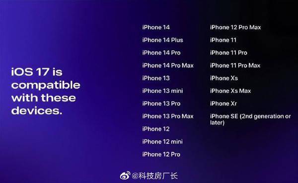 苹果发ios14.4版本:iOS 17更新支持机型曝光 淘汰iPhone 8系列及iPhone X-第1张图片-太平洋在线下载