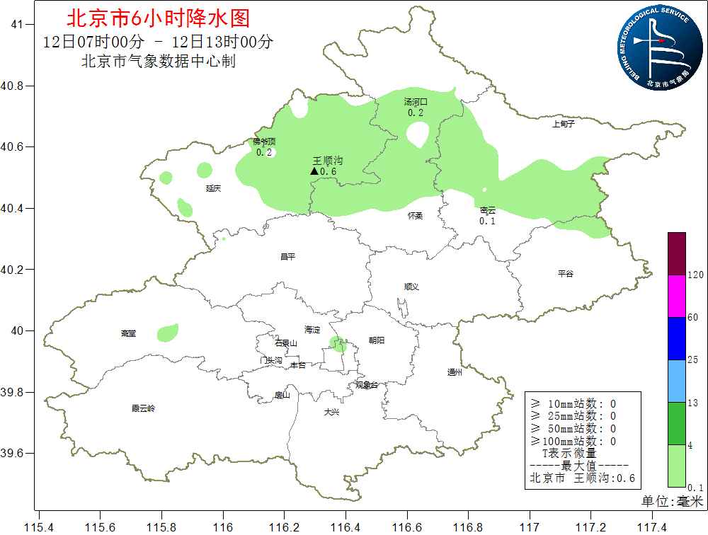 北京今天的雨去哪了？过去6小时主要下在山区和北部